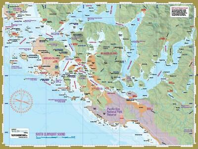 208 South Clayoquot Sound 'Deck Topper' Kayaking and Boating Map