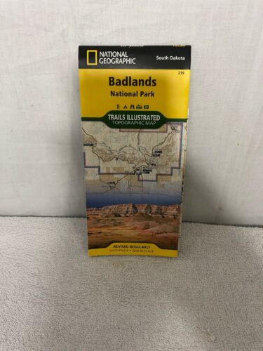 National Geographic Badlands National Park Topographical Map