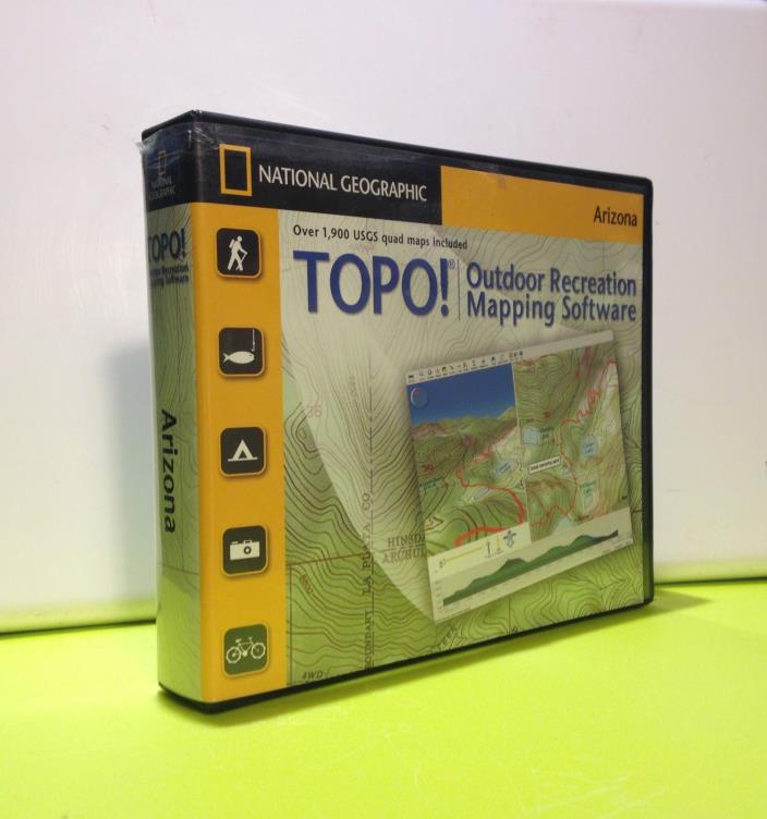 TOPO! National Geographic Topographic Maps Arizona (CD) Ver. 4.2 - Used