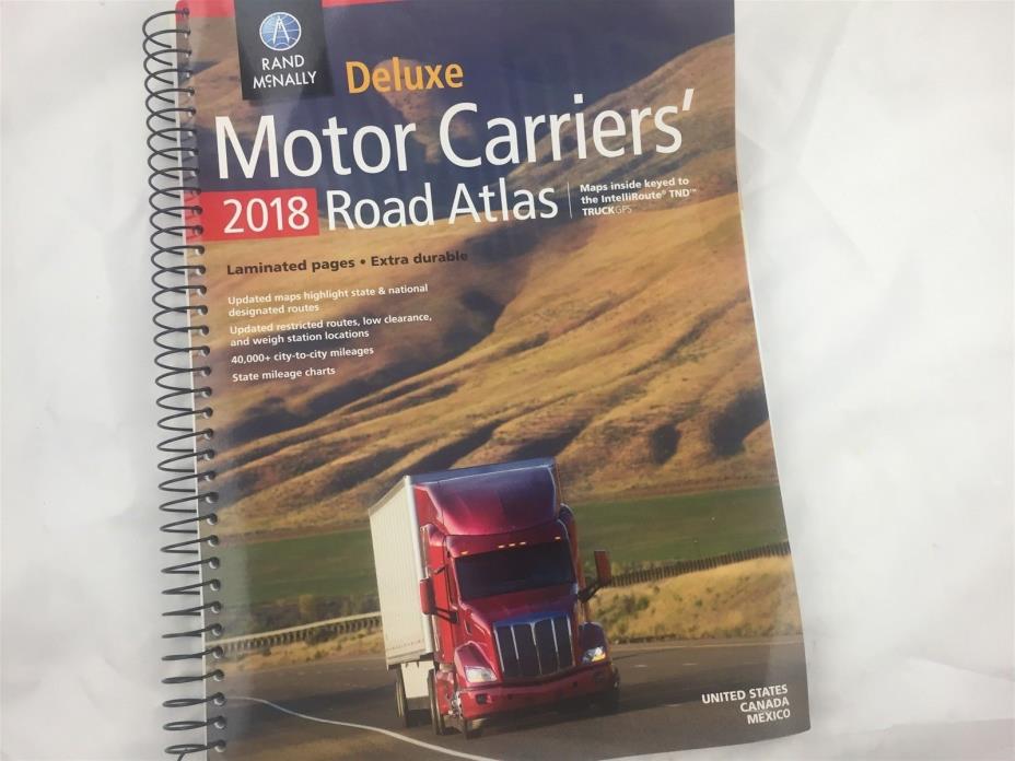 2018 Rand McNally Deluxe Motor Carriers' Road Atlas
