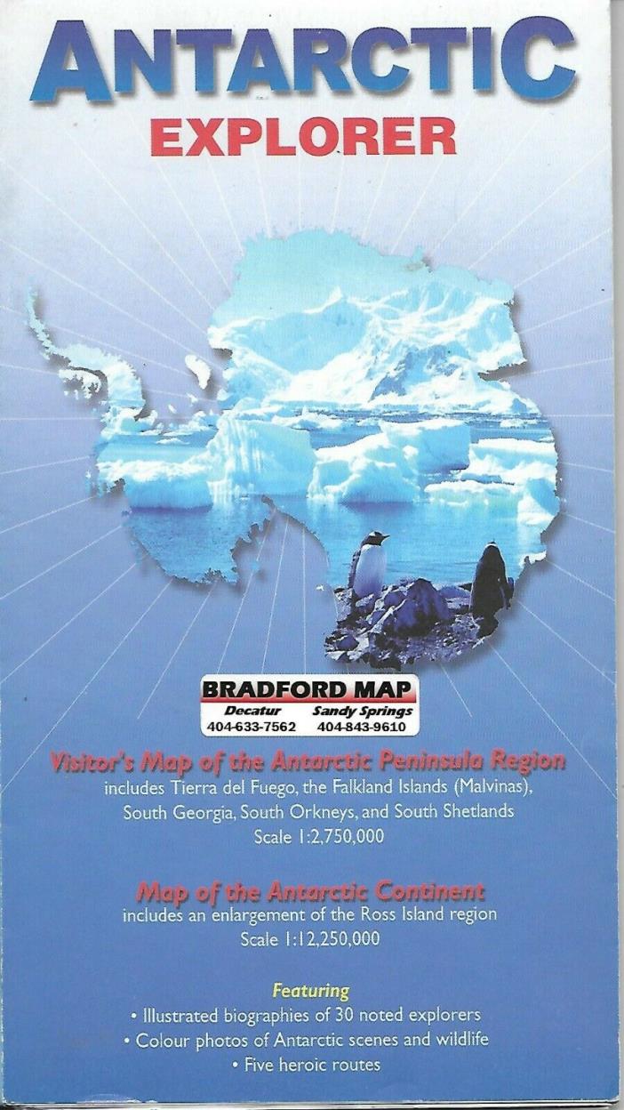 Map of the Antarctic, by Ocean Explorer Maps