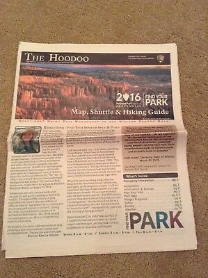 Bryce Canyon National Park newspaper The Hoodoo NPS map Utah zion arches