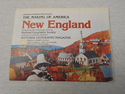 1987  MAP OF NEW ENGLAND NATIONAL GEOGRAPHIC (36)