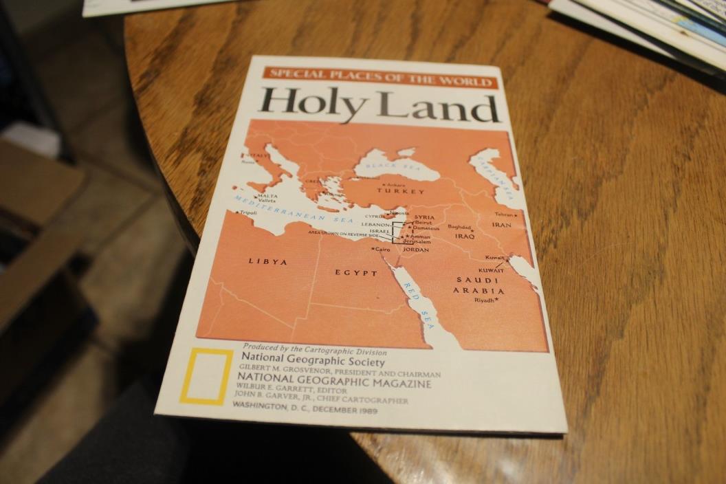 MAP: Special Places of the World Holy Land  1989