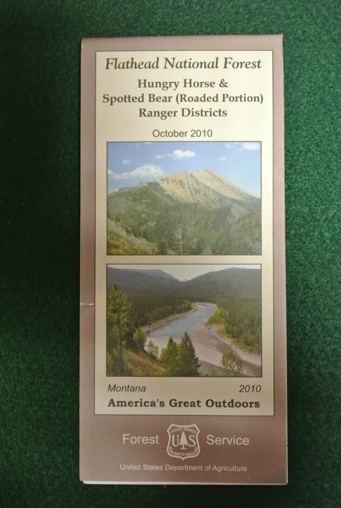 Flathead National Forest, Hungry Horse & Spotted Bear Forest Service Map