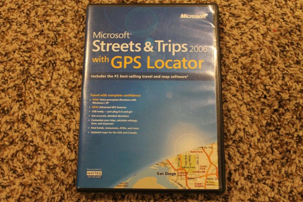 Microsoft Streets and Trips 2006 Travel and Map Software 2-Disc Set