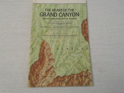 1978  MAP OF THE HEART OF THE GRAND CANYON NATIONAL GEOGRAPHIC (68)