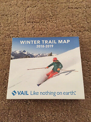 Vail Ski Resort 2018-2019 winter trail map lift ticket copper Beaver Creek Aspen