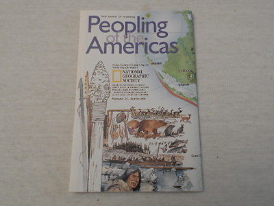 2000  MAP OF PEOPLING OF THE AMERICAS  NATIONAL GEOGRAPHIC (33)