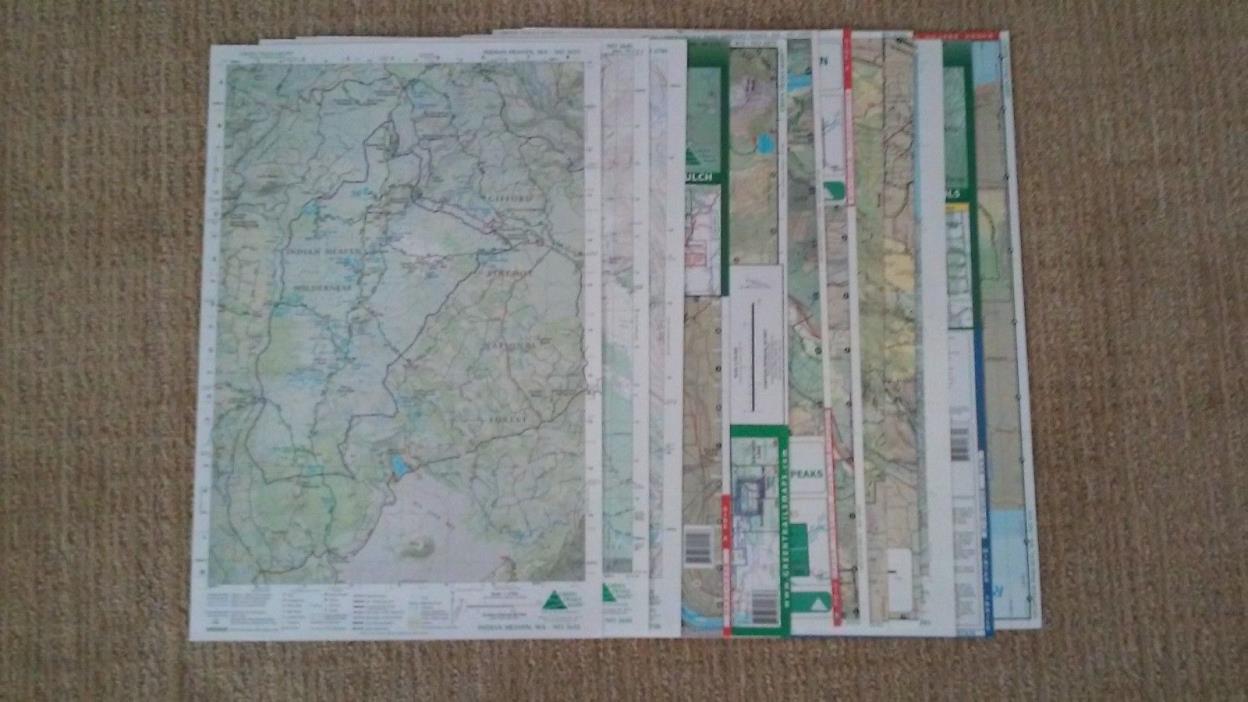 Washington Green Trails S Maps Lot of 14