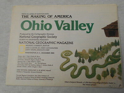 1985  MAP OF OHIO VALLEY NATIONAL GEOGRAPHIC (42)