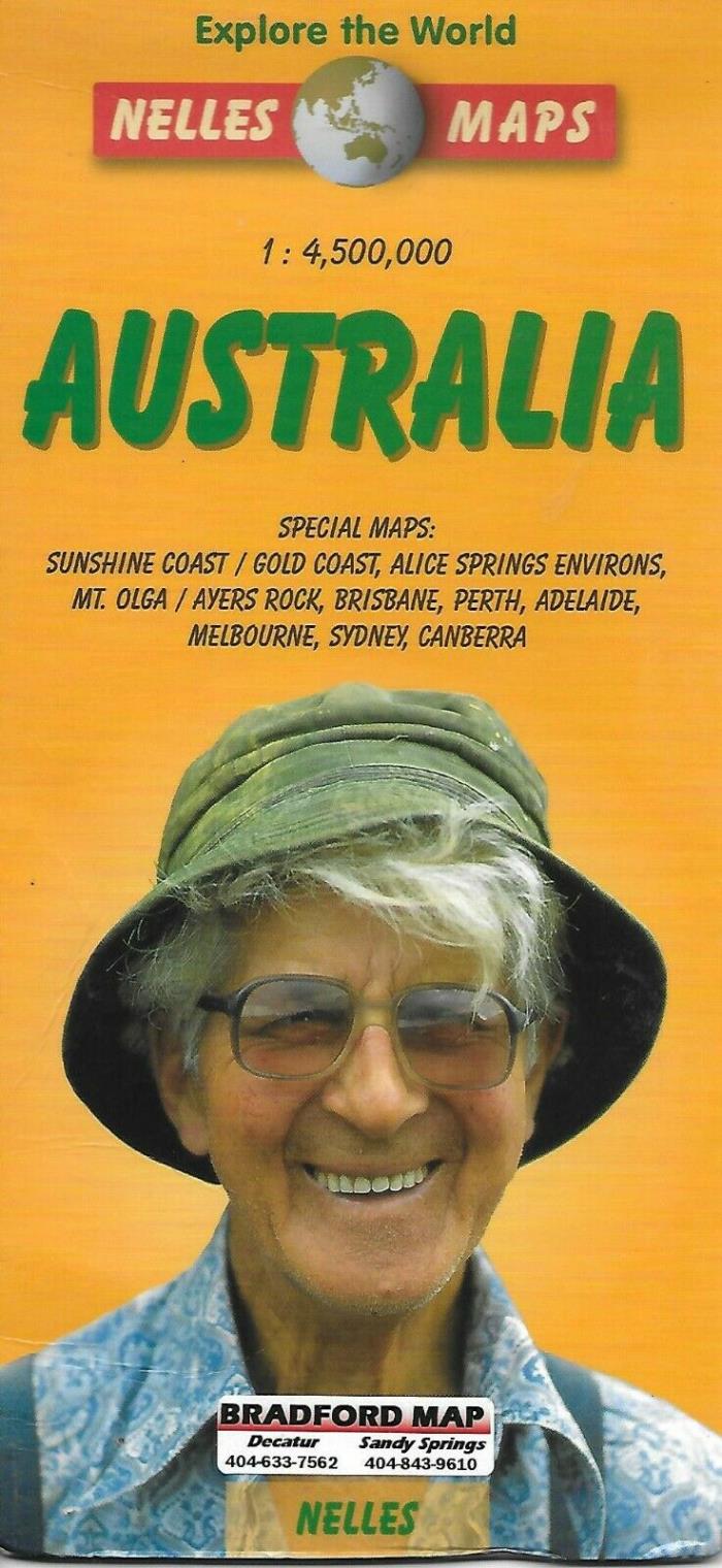 Map of Australia, by Nelles Map