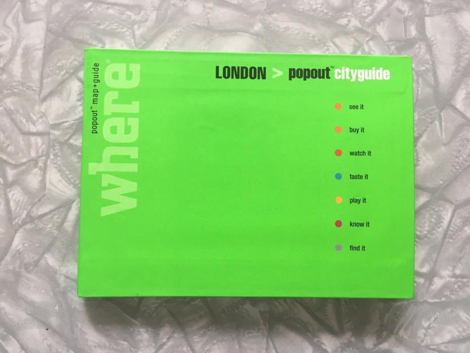 2008 where CityGuide London Pop Out Maps (AA Popout City Guides)