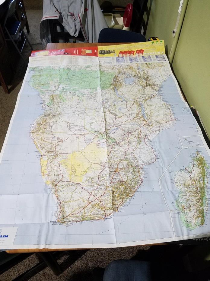 Madagascar Africa Road Map. Folds Up. from 1996. 39x56