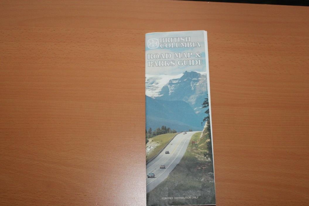 Vintage Road Map -- Super, Natural British Columbia 1984
