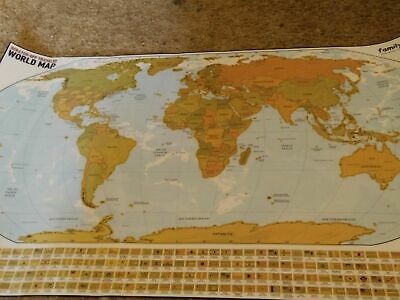 family-smile, Scratch-off Educational & Travel Log Map Set. Two in ... BRAND NEW