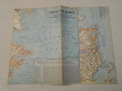 1965  MAP OF TOP OF THE WORLD NATIONAL GEOGRAPHIC (74)