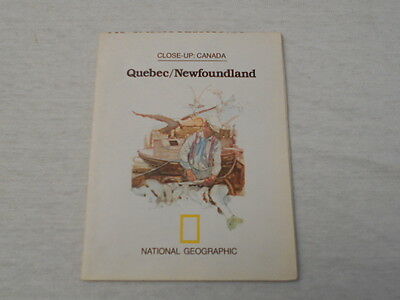 1980  MAP OF QUEBEC - NEWFOUNDLAND NATIONAL GEOGRAPHIC (28)