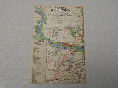 1964  MAP OF SUBURBAN WASHINGTON  NATIONAL GEOGRAPHIC (46)