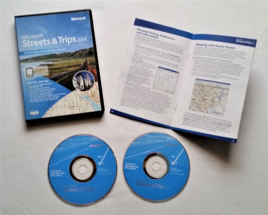 Microsoft Streets and Trips 2006 Travel and Map Software 2-Disc Set