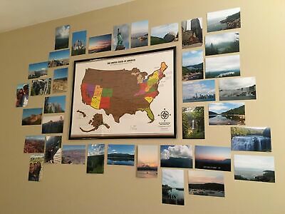 Landmass Scratch Off Map Poster of the United States - 17x24 inch U... BRAND NEW