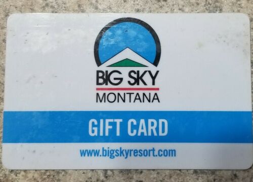 Big Sky Resort GIFT CARD montana skiing BALANCE $83.43