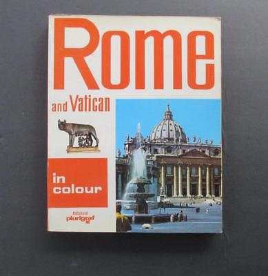 Vintage 1984 Italy Rome & Vatican photo guide book card stock cover