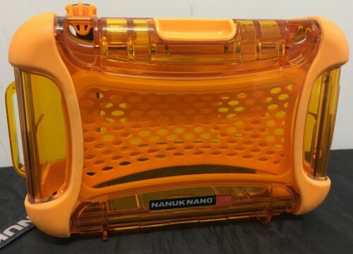 NEW Nanuk Nano 330 Orange WATERPROOF Camera Case Dry Box Container Rafting Rain