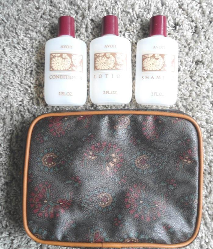 PAISLEY TRAVEL BAG WITH BOTTLES, NEW WITHOUT TAGS**AVON**