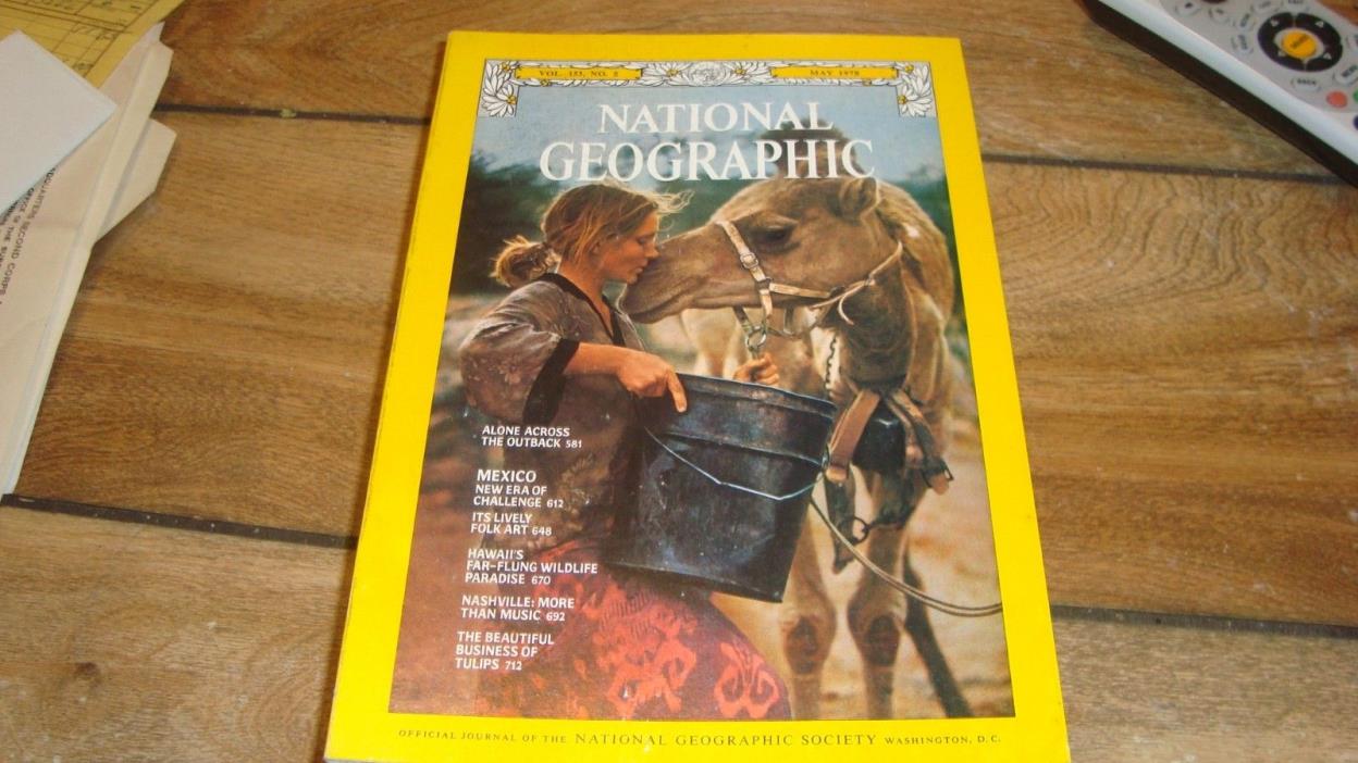 National Geographic May 1978 alone across the outback Robyn Davidson Australia