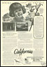 1927 vintage ad for California Tourism