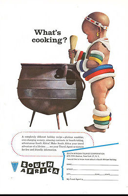 1958 vintage ad for South Africa Vacations