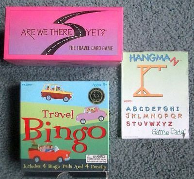Road Trip Car Travel Games Lot Hangman Bingo Search Are We There Yet Kids Adult