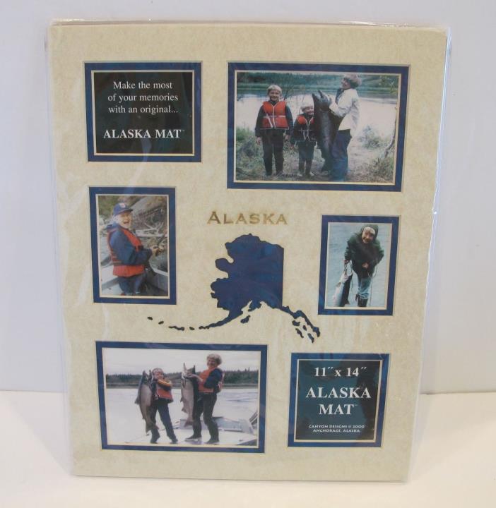 ALASKA PHOTO MAT Collage Vacation Memories gift Travel Souvenirs 6 PICTURES