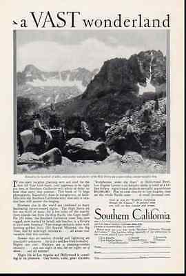1930s vintage ad for Southern California Tourism -129