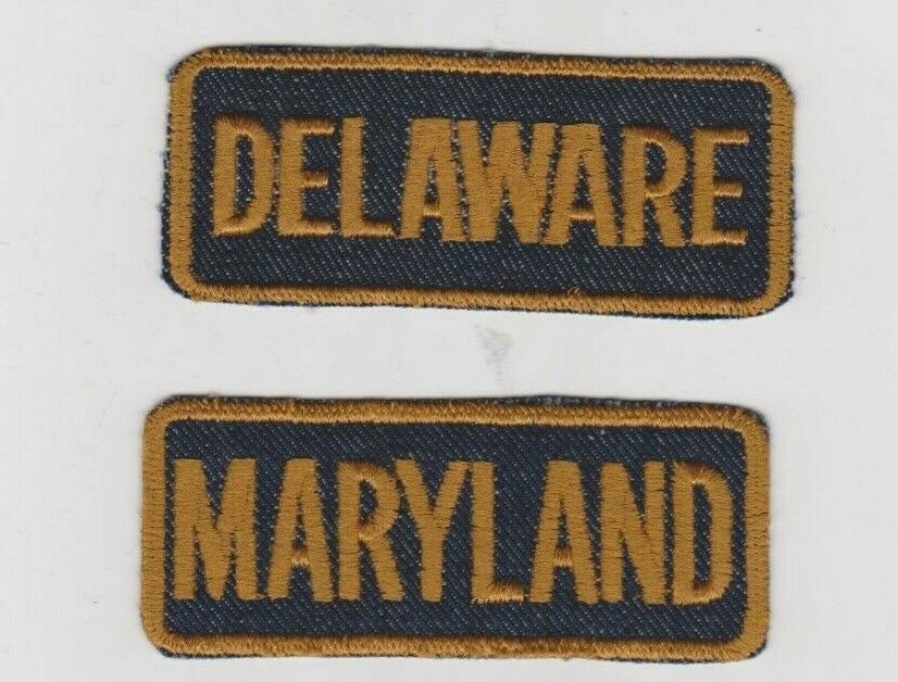 4.25 X 1.75 Patches DELAWARE MARYLAND