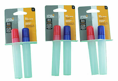 Lewis N Clark Mister Travel Bottles Carry On Compliant Lot of 6