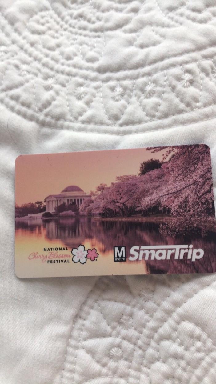 DC Metro Smart Trip Card Limited Edition cherry blossom 2018