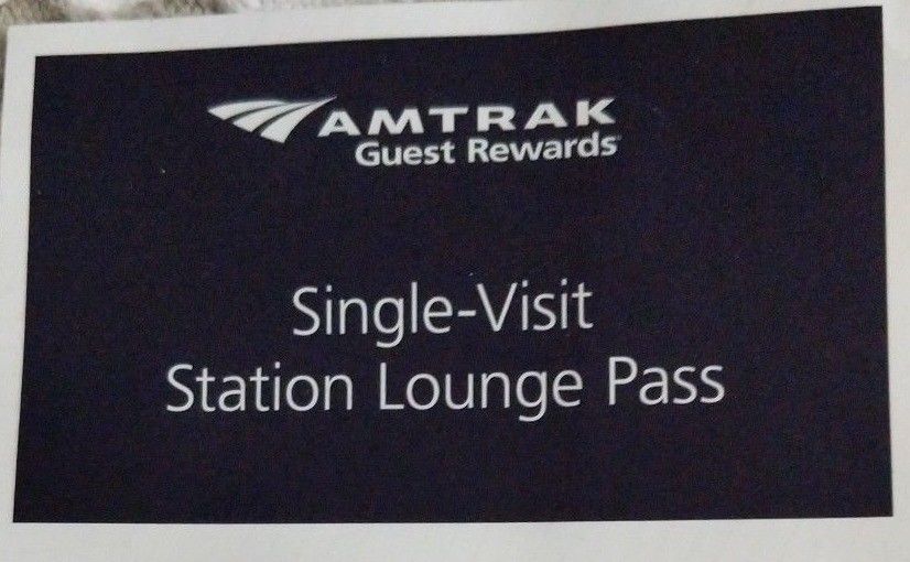 Amtrak Club Acela First Class Station Lounge Pass Expires 7/31/19