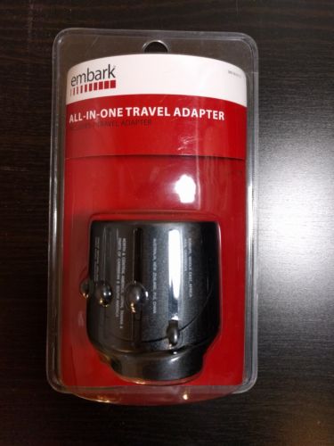 Worldwide Travel Plug Adapter New Embark All-In-One Works in over 150 Countries