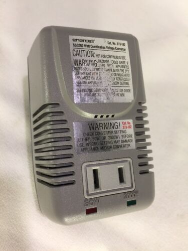 Enercell 273-192 50/2000 Watt Dual-Power Foreign Travel Converter 273-0192
