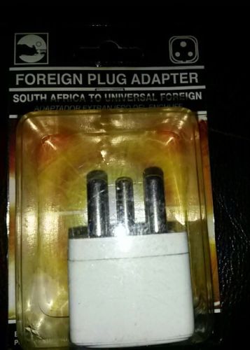 Foreign Plug Adapter SOUTH AFRICA To Universal Foreign  VC-41 *NEW*