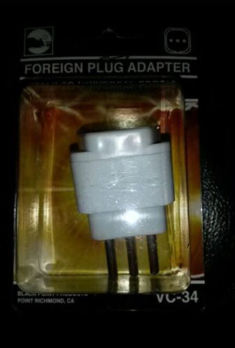 Foreign Plug Adapter ITALY To Universal Foreign (LOT of 2)  VC-34 *NEW*
