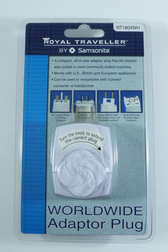 Royal Traveller Samsonite Worldwide Adapter Plug NIP