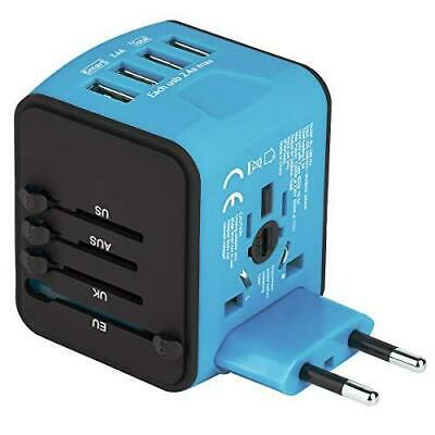 Universal Travel Adapter, All-in-one Worldwide Travel Charger with 4 USB Ports