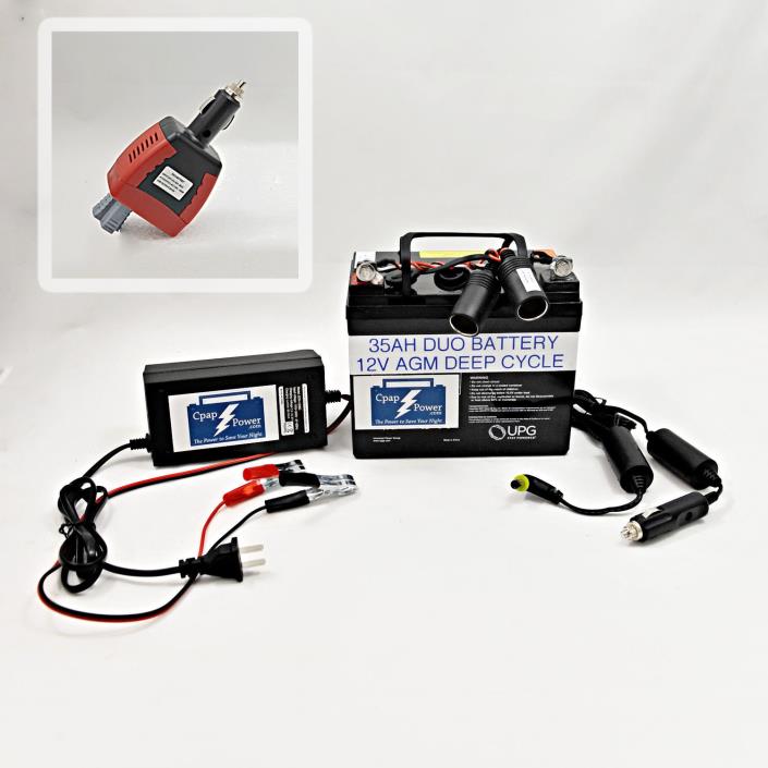 MOTOR TRAVEL with DREAM STATION Cpap Battery System  **RECHARGE While Driving**