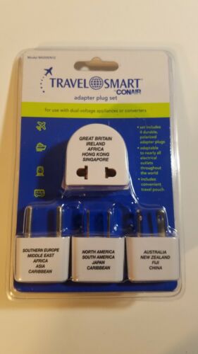 Travel Smart M500ENR Adapter Plug Set, 4 Pieces