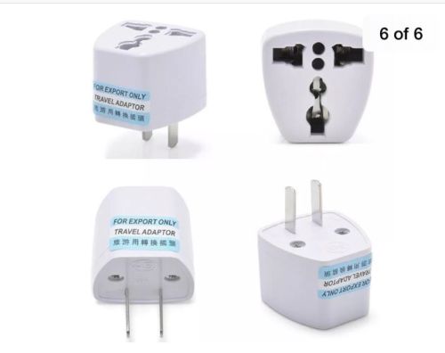 Universal Electrical Travel Adapter US 2 PIN Plug to Universal Outlet Converter