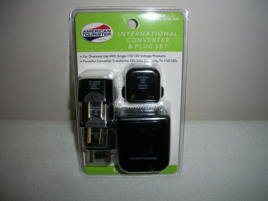 American Tourister International Converter & Plug Set - Factory Sealed!