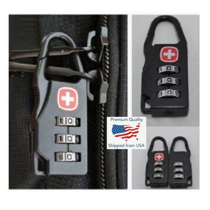 3 Digit Mini Code Metal Combination Travel Luggage Lock Padlock Password Sport